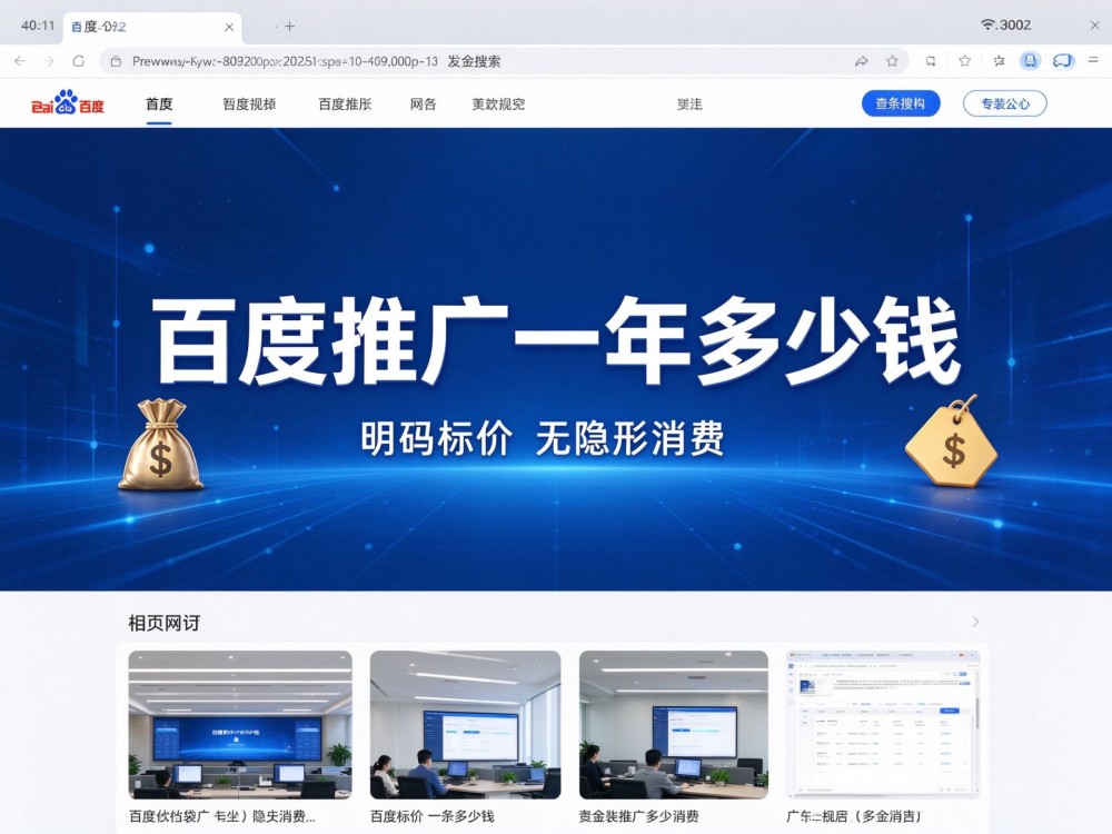 济宁企业做百度推广一年要花多少钱？2026年最新费用明细